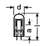 Specialpære [Disp.optik] 100W 230V GX6,35 p2/17 (Osram)